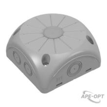 Изображения товара Коробка распределительная для видеокамер IP68 серая 100х100х50 двухкомпонентная безгалогенная (HF) (20шт/кор) | 60-0500 | Промрукав