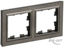 Изображения товара BRITE Рамка 2-ая IP44 РУ-2-БрТБ-44 темная бронза | BR-M22-44-K45 | IEK