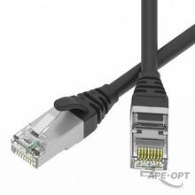 Изображения товара Патч-корд экранированный SLIM CAT6 U/FTP 4х2, 28 AWG, LSZH, чёрный, 5м | RN6UF4550BK-28 | DKC