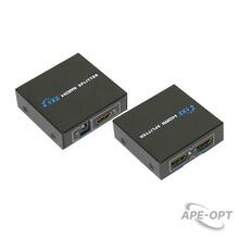 Изображения товара Делитель гнездо HDMI на 2 гнезда HDMI, металл | 17-6901 | REXANT