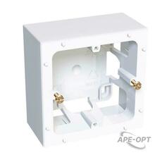 Изображения товара КОРОБКА НАР.МОНТАЖА 1X45 H=40ММ R9003 | ALB44440 | Schneider Electric