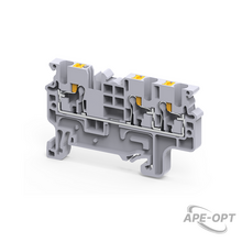 Изображения товара Клемма с 3-мя контактами push-in OptiClip СP-2,5-TRIPLET-I-серый | 331844 | КЭАЗ
