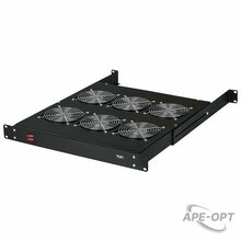 Изображения товара TLK-VP6-BK - Вентиляторная полка TLK, 19", 1U, 6 вентиляторов, Г520мм, без шнура питания, черная