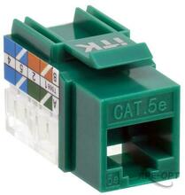Изображения товара Модуль Keystone Jack кат.5E UTP 110 IDC 90град зелёный | CS1-1C5EU-11-02 | ITK
