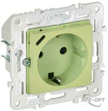 Изображения товара SKANDY Розетка с заземлением с защитными шторками 16А с USB C 18Вт SK-R17G мятный | SK-R14-16-U14-018-K06 | IEK