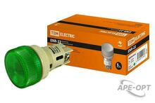 Изображения товара Лампа ENR-22 сигнальная d22мм зеленый неон/230В цилиндр | SQ0702-0013 | TDM