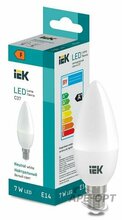 Изображения товара Лампа светодиодная Candle C37 600lm 4000K E14 | LL-I-C37-7-230-40-E14 | IEK