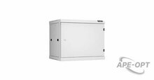 Изображения товара TWC-096045-R-M-GY - Настенный разборный шкаф TLK 19", 9U, металлическая дверь, Ш600хВ503хГ450мм, 2 пары монтажных направляющих, серый