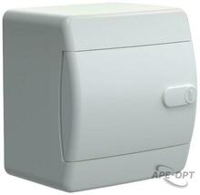 Изображения товара Корпус пластиковый навесной на 4 модуля ЩРН-П-4 IP41 белая дверь UNION Compact | UIC-KP13-N-04-41-K01 | IEK