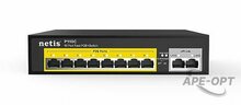 Изображения товара P110C - Коммутатор Netis неуправляемый, настольный, 100 Мбит/сек, 10 port, PoE, бюджет PoE 100 Вт