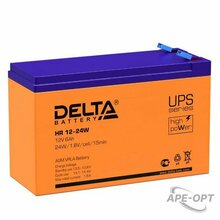 Изображения товара HR 12-24 W Delta Аккумуляторная батарея | 4614010630003 | DELTA