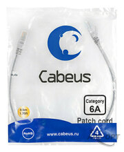 Изображения товара Cabeus PC-UTP-RJ45-Cat.6a-0.5m-LSZH Патч-корд U/UTP, категория 6а (10G), 2xRJ45/8p8c, неэкранированный, серый, LSZH, 0.5м