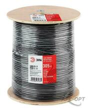 Изображения товара ЭРА Кабель витая пара U/UTP Cat5e 4x2x24 AWG CU PE + ТРОС OUTDOOR 305 м | Б0044432 | ЭРА