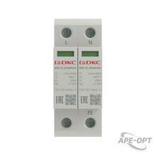 Изображения товара Устройство защиты от импульcных перенапряжений (УЗИП) YON max тип 2 2п Imax 40kA со сменным модулем Un 440V | SPD-T2-2N40P440 | DKC