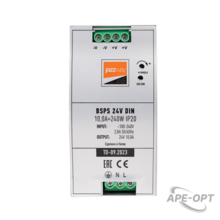 Изображения товара Драйвер для светодиодной ленты BSPS DIN 24V10.0A=240w IP20 AL 3г.гар на DIN-рейку | .5050044 | Jazzway