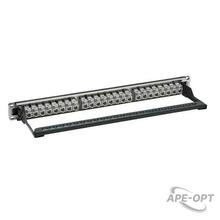 Изображения товара Патч-панель модульная 19", 1U,CAT6A, 24 порта RJ45, экранированная | RN6APPF24 | DKC
