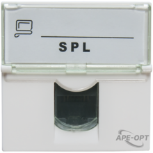 Изображения товара Розетка информационная UTP 1хRJ45 45х45 cat5е | 200007 | SPL