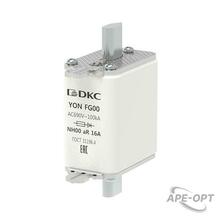 Изображения товара Предохранитель YON ножевого типа FG00 16А 690V характеристика aR | 1FG00-0016-690V-AR | DKC