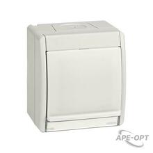 Изображения товара Simon 44 Aqua Рамка с прозрачным окном для установки ориентационного светильника, IP55, S44 Aqua, серый | 4400036-102 | Simon
