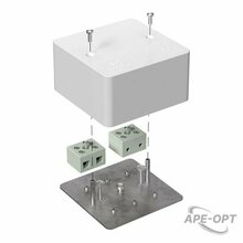Изображения товара Коробка огнестойкая для кабель-канала Е15-Е120 85х85х45 IP42 4p, 10.0 мм.кв.| 40-0460-FR10.0-4 | Промрукав