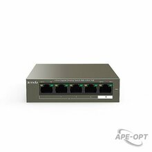 Изображения товара Tenda TEG1105P-4-63W - Коммутатор PoE неуправляемый, 5 портов PoE 10/100/1000 Мбит/с Base-TX RJ45