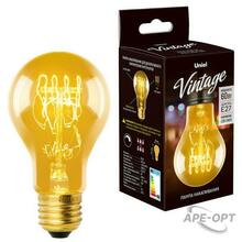 Изображения товара Лампа накаливания ЛОН Vintage IL-V-A60-60/GOLDEN/E27 SW01 «груша»
