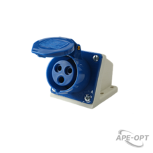 Изображения товара Силовой разъем PPC 123 2Р+РЕ 32А 220В IP44 | .5072695 | Jazzway