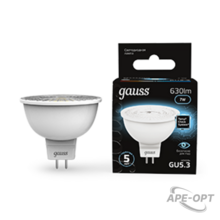 Изображения товара Лампа светодиодная LED 7Вт GU5.3 220В 4100К MR16 | 101505207 | Gauss
