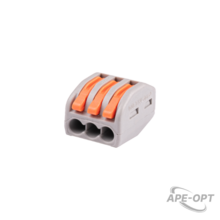 Изображения товара Клемма монтажная рычажного соединения PTC-3P 222-413 450V 32A 0,08-2,5(4.0)mm2 /50шт./ |5050822| Jazzway