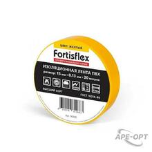 Изображения товара Изолента ПВХ 15x0.13х20 (желт) | 90805 | Fortisflex