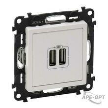 Изображения товара Valena LIFE DIY Белый Розетка 2-ая USB 240В/5В 1500мА | 753412 | Legrand