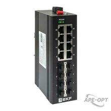 Изображения товара Промышленный неуправляемый коммутатор U-8GX/SFP-8GT, 8 портов 1000Base-X SFP, 8 портов 10/100/1000Base-T(X) RJ45, монтаж на динрейку TSX |TSX-U-8GX/SF