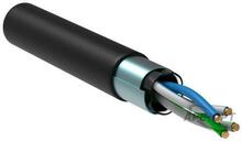 Изображения товара Кабель связи витая пара F/UTP, кат.5E 2х2х24AWG solid, LDPE, 500м, черный | LC3-C5E02-339 | ITK