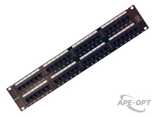 Изображения товара 04-0022 - Rexant Патч-панель 19", 2U, 48 портов RJ-45, категория 5e, UTP неэкранированная, черная