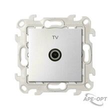 Изображения товара Розетка TV одиночная цвета алюминий S24 Harmonie | 2450477-033 | Simon