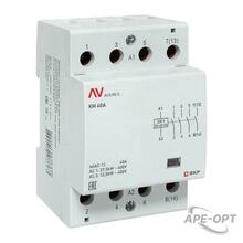 Изображения товара Контактор модульный КМ 40А 4NO 230VAC (3 мод.) AVERES | km-av-3-40-40-230V | EKF