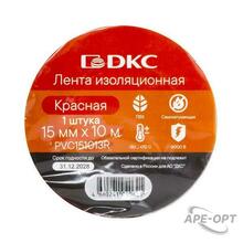 Изображения товара Лента изоляционная ПВХ 15x0,13 10м в рулоне Красная | PVC151013R | DKC