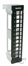 Изображения товара Hyperline PPWBL-12 Модульная настенная патч-панель на 12 портов, для модулей Keystone Jack, с подставкой