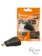 Изображения товара Переходник "АВП 1" штекер micro HDMI - гнездо HDMI, позолоченные контакты, | SQ4040-0101 | TDM