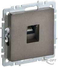 Изображения товара BRITE Розетка компьютерная RJ45 кат.6 РК11-БрТБ темная бронза | BR-K10-2-K45 | IEK