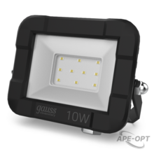 Изображения товара Прожектор светодиодный Elementary 10W 845lm 4000К 200-240V IP65 черный LED 1/20 | 613100210 | Gauss