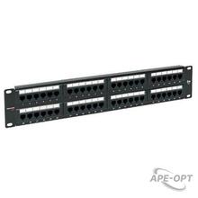 Изображения товара Патч-панель TERACOM PRO 19'' Cat.5E 2U неэкранированная UTP 48 портов RJ-45 Dual IDC | TRP-PPNL-5EUTP-2U48 | EKF