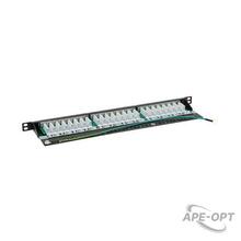 Изображения товара Патч-панель 19", 0.5 U,CAT6, 24 порта RJ45, экранированная | RN6PPF2405 | DKC