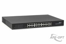 Изображения товара SKAT PoE-24E-2G v.2 коммутатор PoE Plus, мощность 250Вт, порты: 24хEthernet (10/100 Мбит/с), 2хUplink (10/100/1000 Мбит/с) (4077)
