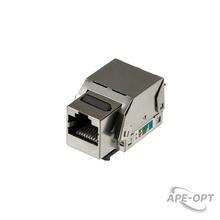 Изображения товара Модуль Keystone Jack RJ-45(8P8C), FTP экранированный, CAT 5e, тип 90 градусов PRO | 02-0072 | REXANT