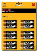 Изображения товара Батарейки LR6-12BL perforated (6x2BL) XTRALIFE Alkaline [KAA-2x6 perf] (144/576/18432) | Б0038794 | Kodak
