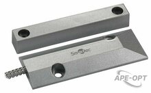 Изображения товара ST-DM140NC-SL - Магнитоконтактный датчик Smartec, НЗ, серебряный, накладной для металлических дверей, металлорукав, зазор 60 мм