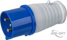 Изображения товара Вилка 14 287 NCA-SR023-32-220 переносная 32А 2P+PE IP44 |14287 |Navigator