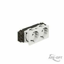Изображения товара Розетка Mosaic 4М 2*2P+Т нем.стд