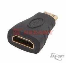 Изображения товара Переходник штекер mini HDMI - гнездо HDMI | 17-6801 | REXANT